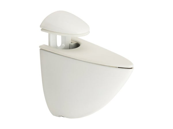 LOT 2 CLIPS POUR TABLE BOIS 3-22MM BLANC