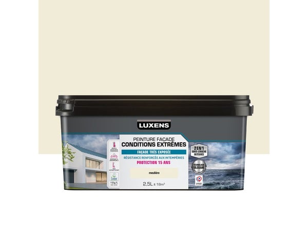 Peinture facade 2en1 LUXENS, meuliere, 2.5 l