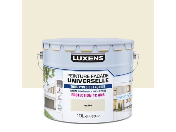 Peinture facade universelle, LUXENS, 10 litres, meulière