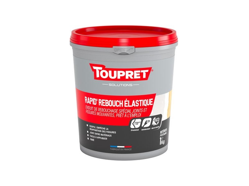 TOUPRET - Toupret Enduit pour reboucher pâte pot 4 kg - Enduit de