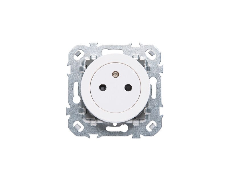 Valena Next prise 2P+T 16A affleurante appareil complet alu à griffes