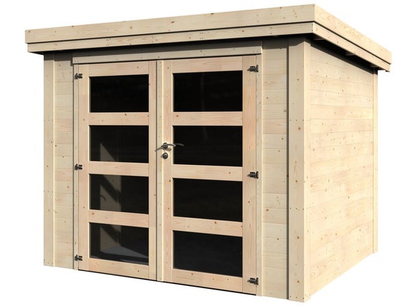 Abri de jardin en bois, DECOR ET JARDIN Pico, Ep.28 mm, 6.46 m²