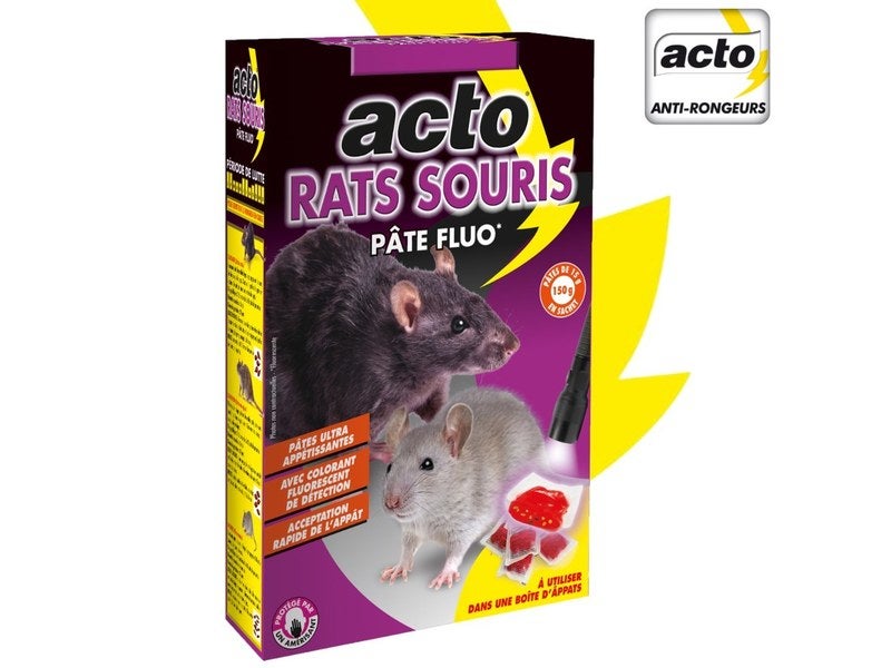 Appat pour rat et souris spécial forte infestation pour intérieur