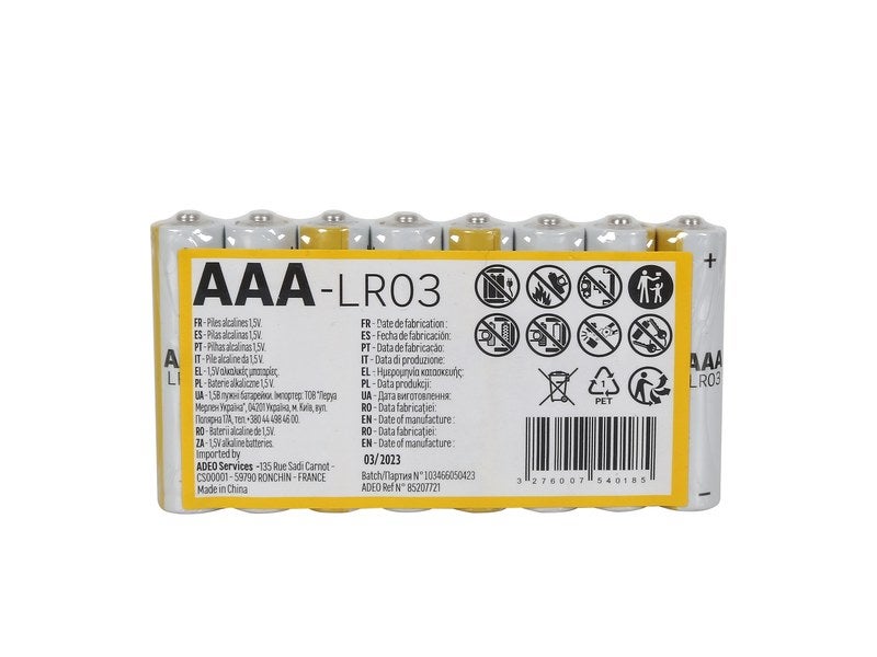 Pile alcaline 1,5V LR03 - AAA - Motorisation