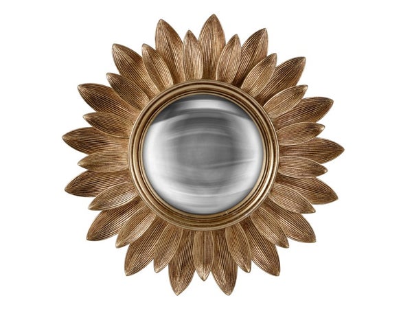 Miroir rond, LILA Convexe, diam. 30 cm, doré