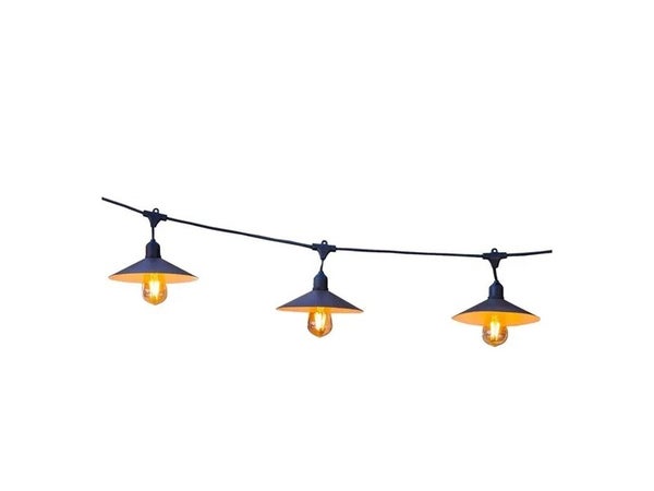 Guirlande lumineuse, Vinty light connectable, 6 mètres,noir