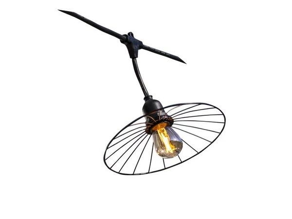 Guirlande lumineuse, Chic Cage light connectable, 6 mètres, noir