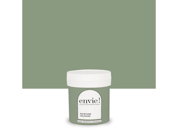 Testeur peinture velours biosourcée ENVIE, vert colline, 75 ml