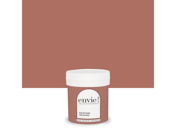 Testeur peinture velours biosourcée, ENVIE, rouge laterite, 75 ml