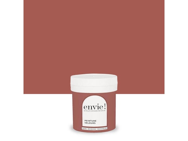 Testeur peinture velours biosourcée, ENVIE, rouge éclat, 75 ml