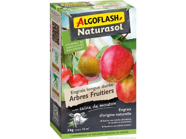 Engrais arbre fruitier ALGOFLASH, 2kg