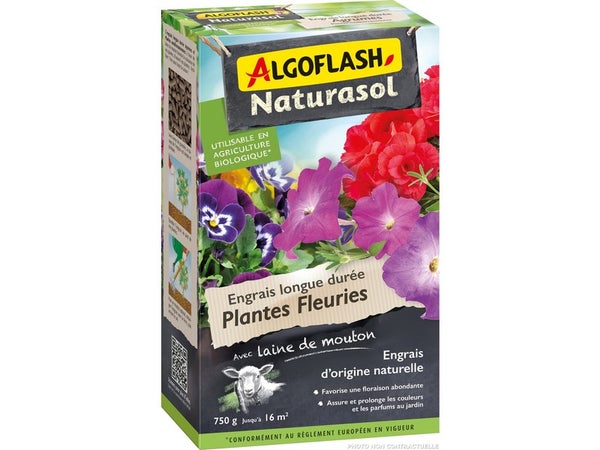 Engrais plante fleurie ALGOFLASH, 750 gr