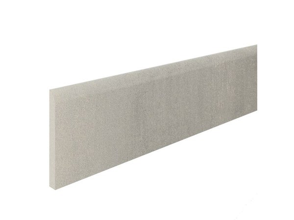 Lot de 2 plinthes Béton gris moyen n°26, l. 8 x L. 60 cm, Ep.9 mm