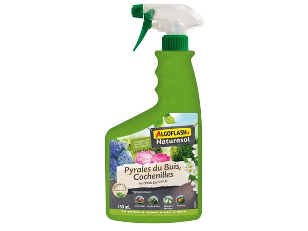 Traitement pyrale du buis+cochenille ALGOFLASH NATURASOL 750 ml