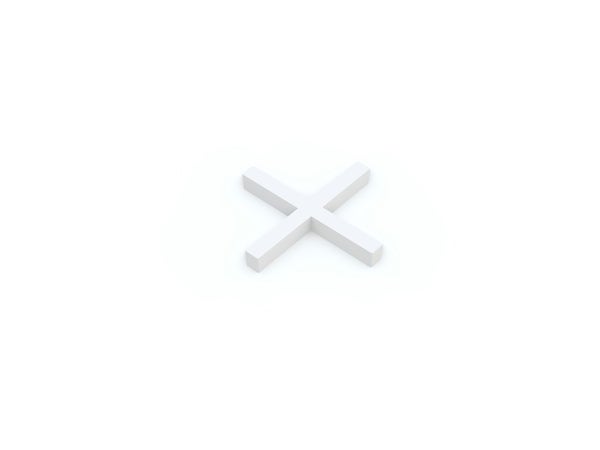 Lot de 250 croisillons X DEXTER, Ep.2.5 mm