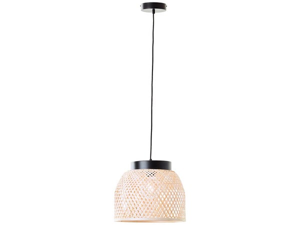 Suspension bambou, INSPIRE Ninon, diam.35 cm, noir