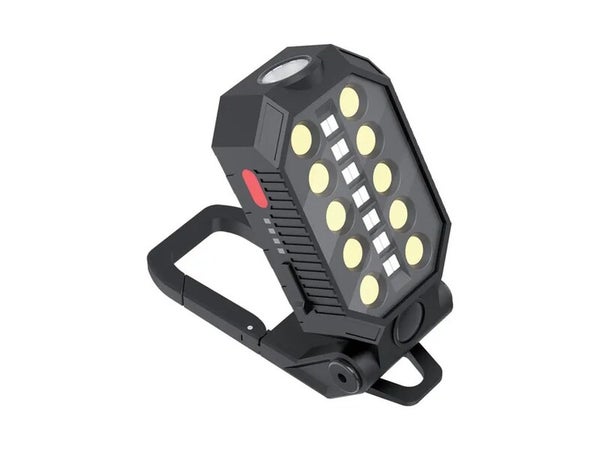 Lampe de travail LED rechargeable lampe de poche d'inspection COB mécanique,  lumière portative puissante de 20 W 700 lumens à batterie magnétique et  crochet suspendu pour réparation de voiture : : Auto