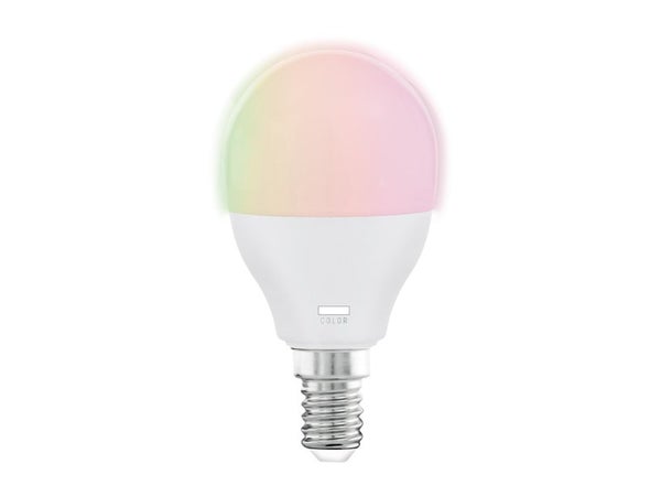 Ampoule connectée led blanc sphérique e14 470 Lm = 40 W couleur changeante, EGLO