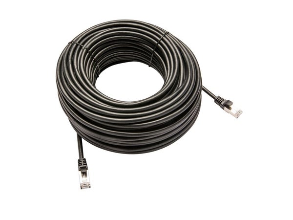 Câble cat 6 RJ45, 30m, pvc, noir, LEXMAN