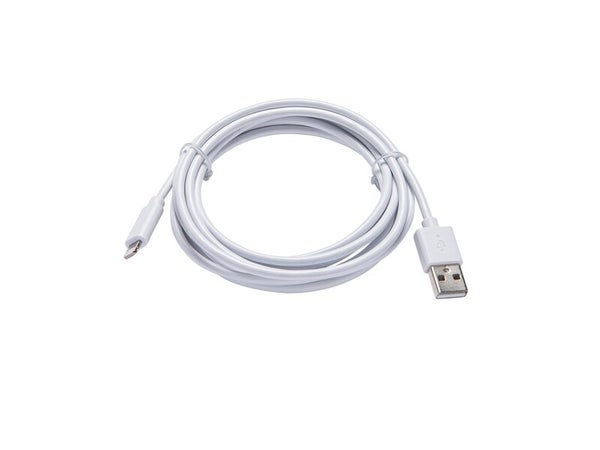 Câble usba/lightning, 2m, blanc, LEXMAN