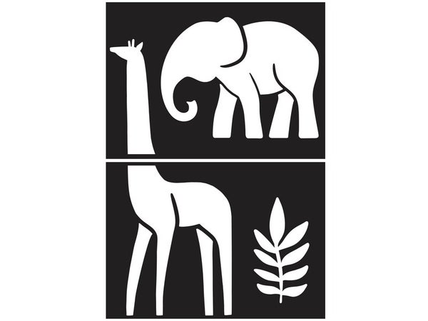 Pochoir XL, Girage elephant, MAISON DECO