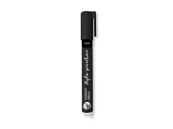 Stylo peinture noir satin MAISON DECO pochoir 0.01l