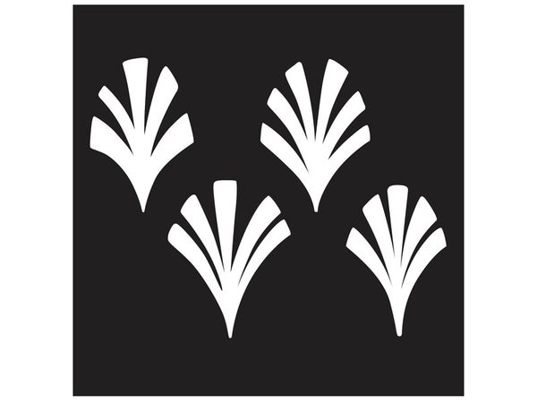 Pochoir L, Palme graphique, MAISON DECO