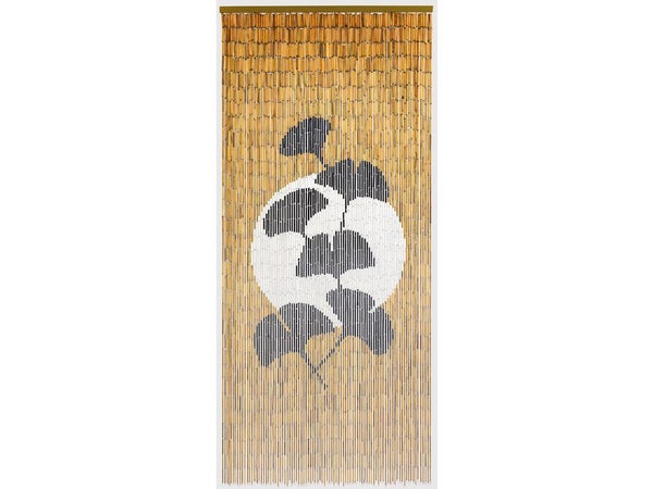 Rideau de porte en bambou, Ginkgo e 214, l.90 x H.200 cm, multicouleur