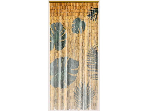 Rideau de porte décoratif bambou palme e 215, MOREL, l.90 x H.200 cm marron