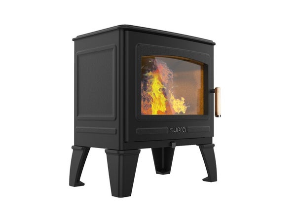 Poêle à bûche Georges noir, 6.7 kW