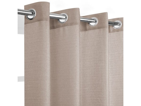 Rideau occultant thermique Dario, taupe  l.135 x H.260 cm
