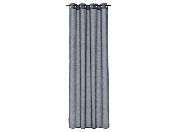 Voilage Giani, bleu baltique l.140 x H.240 cm