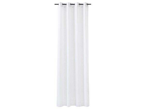 Voilage Giani, blanc l.140 x H.240 cm