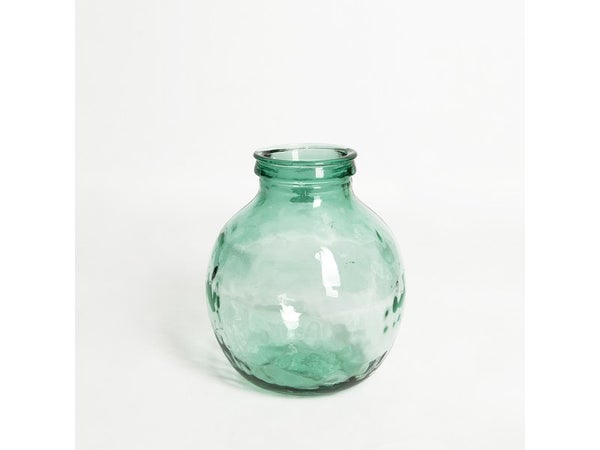 Vase en verre recyclé, OXANE, diam.25 x H.30 cm