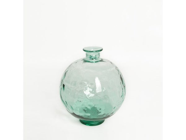 Vase en verre recyclé, CALISTA, diam.24 x H.28 cm