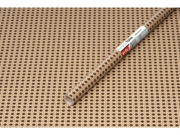 Rouleau adhesif decoratif effet cannage, 45 cm x 200 cm