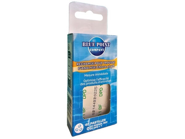 Recharge pour trousse d'analyse de chlore pH, pastilles