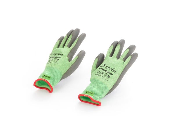Paire de  gants tactile pour les travaux de jardinage polyuréthane, T unique GEOLIA