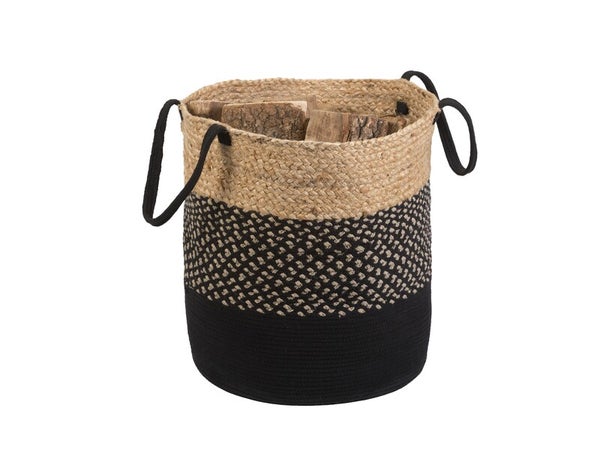 Corbeille Niamey coton recyclé et jute DIXNEUF 005.c1002