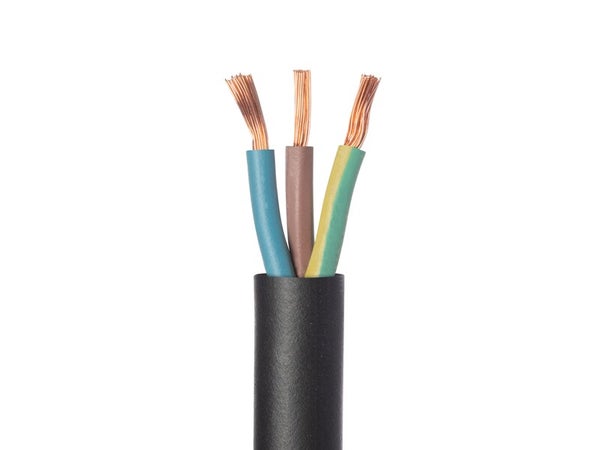 Cable electrique 3G 1.5mm? h07rn-f L.10m, noir