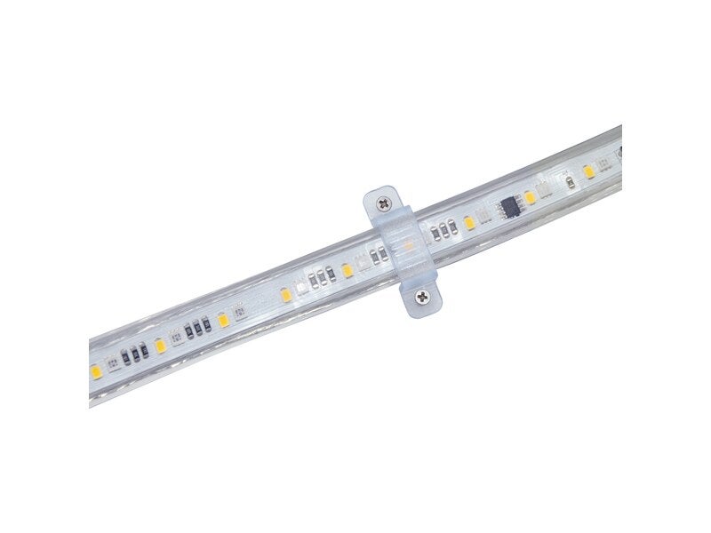100 Clips De Fixation Pour Ruban LED 10mm - Avec Vis - Blanc - Style Moderne - Intérieur/Extérieur