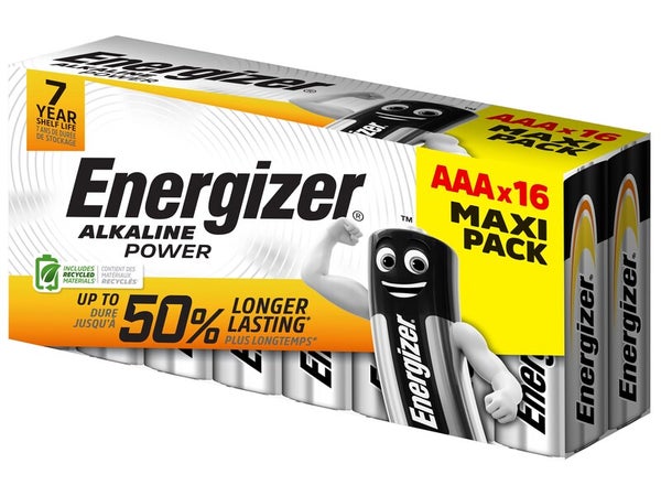 Lot de 16 piles, ENERGIZER