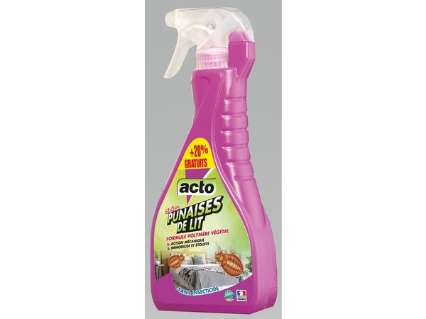 Anti-insectes pulvérisateur punaises de lit ACTO, 600 ml