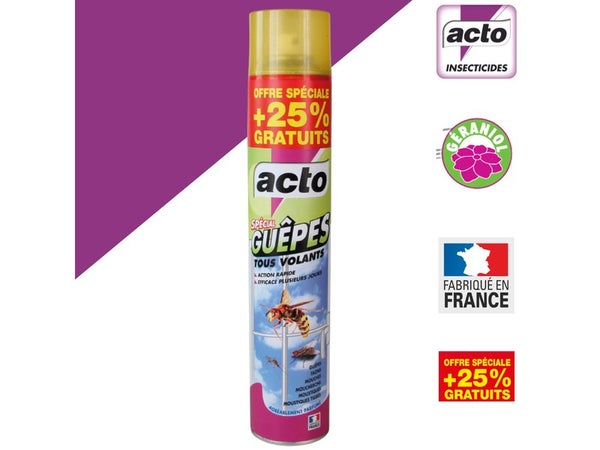 Aérosol spécial anti- guêpes, mouches, moucherons et moustiques, 500 ml