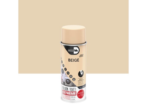 Peinture aérosol reLook tout MAISON DECO beige satiné 0.400 L