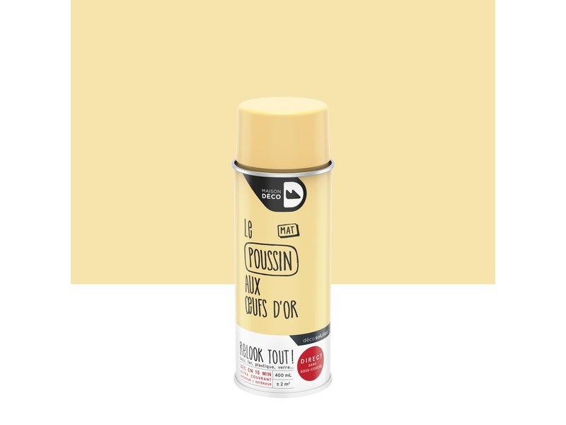 Peinture Metal - Metaltop - Jaune Soleil - RAL 1037 - Bombe 400mL