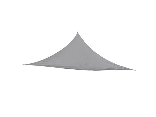 Voile d'ombrage triangulaire, L.360 x l.360 cm, gris granite