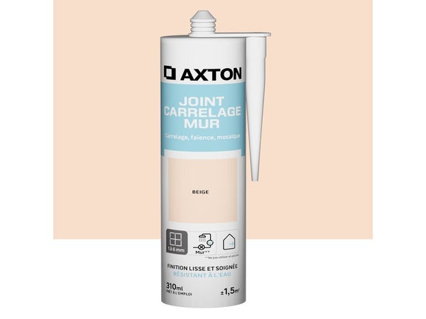 Joint pate carrelage / mosaique AXTON beige 310 ml
