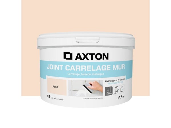 Joint pate carrelage / mosaique AXTON beige 0.9 kg