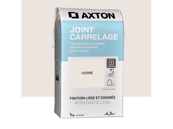 Joint poudre carrelage / mosaique superieur a 3mm AXTON ivoire 1KG